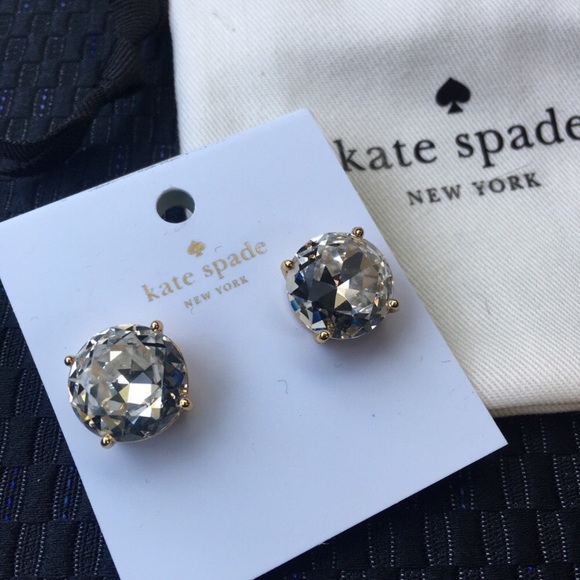 HP 8/1💟 Kate Spade Large Crystal Stud Earrings - Picture 5 of 8
